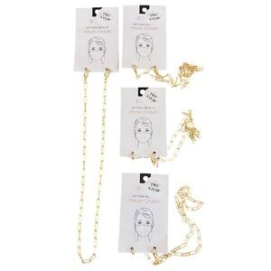 2Chic Within Reach‎ Gold Clip Mask Chain x4 Lot New